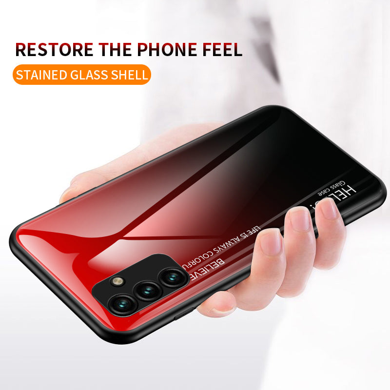 For Samsung Galaxy A34 5G Gradient Color Drop-proof Phone Case Tempered Glass PC TPU Protective Case For Samsung Galaxy A34 5G Gradient Color Drop-proof Phone Case Tempered Glass PC TPU Protective Case